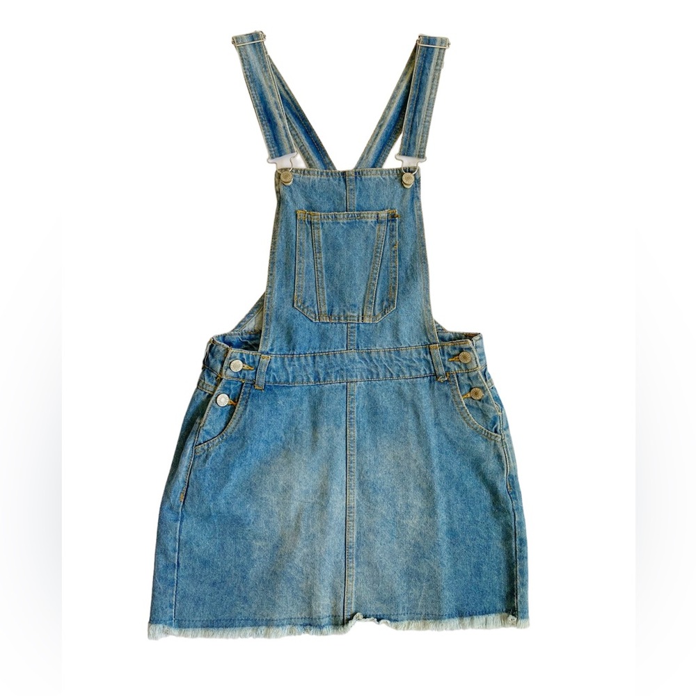 ✨Love Tree✨ Denim Overalls Mini Dress Size S